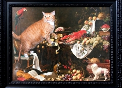 Still Life Improved by the Cat