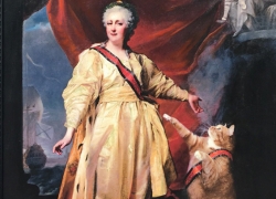Portrait of Catherine II with the Cat as Symbol of Justice