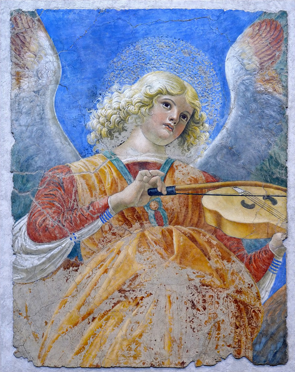 Melozzo da Forli, Angel playing the violin