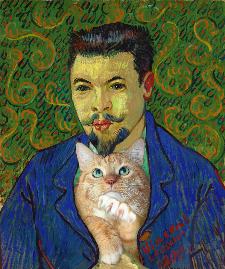 Vincent van Gogh, Portrait of Doctor Rey with the Cat